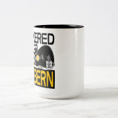 Gejaagd in de Bunkerkoffiebeker Tweekleurige Koffiemok (Center)