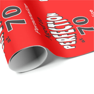 Gejaard aan Perfectie bij 70 Cadeaupapier