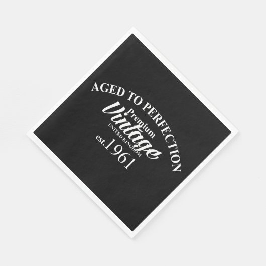 Gejaard tot perfecte 1961 servet (Hoek)