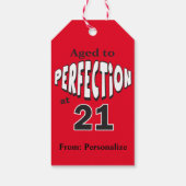 Gejaard tot perfectie op 21 cadeaulabel (Achterkant)