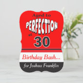 Gejaard tot perfectie op 30 | 30e verjaardag kaart (Staand voorkant)