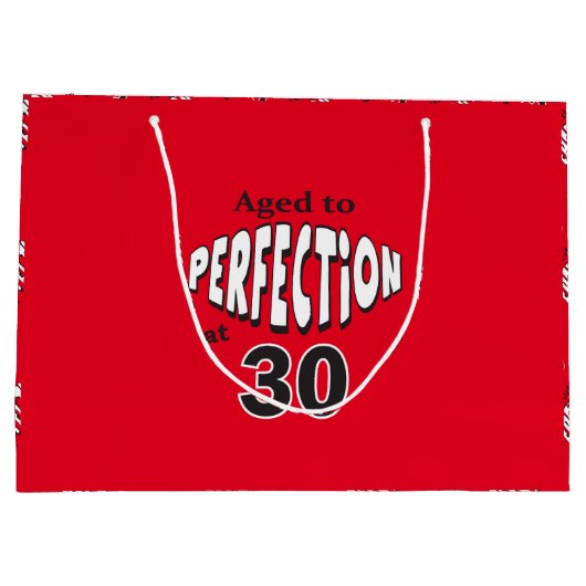 Gejaard tot perfectie op 30 | 30e verjaardag large cadeautasje (Achterkant)