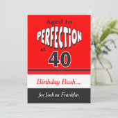 Gejaard tot perfectie op 40 kaart (Staand voorkant)