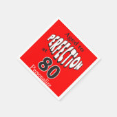 Gejaard tot perfectie op 80 | 80e verjaardag servetten (Hoek)