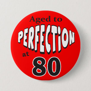 Gejaard tot perfectie op 80 ronde button 7,6 cm