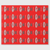 Gejaard tot perfectie op 80 verjaardag | 80e verja cadeaupapier (Vlak)