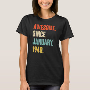 Gejaarde 83e decoratie 83 januari 2010 t-shirt