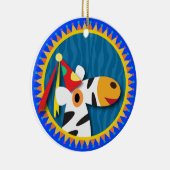 Gejaarde kinderen: Zebra Keramisch Ornament (Rechts)