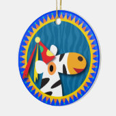 Gejaarde kinderen: Zebra Keramisch Ornament (Links)