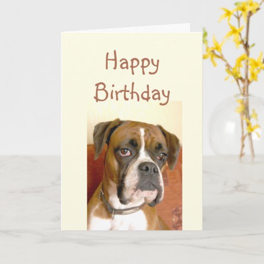 Gejaarde leeftijd niet gelukkig, Humor met hond Kaart (Gele Bloem)