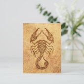 Gejaarde Scorpio Zodiac Briefkaart (Staand voorkant)