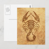 Gejaarde Scorpio Zodiac Briefkaart (Voorkant / Achterkant)
