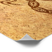  Gejaarde Scorpio Zodiac Poster (Hoek)