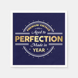 Gejaarde tot perfecte geboorte servet