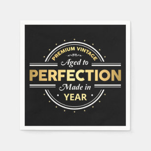 Gejaarde tot perfecte geboorte servet