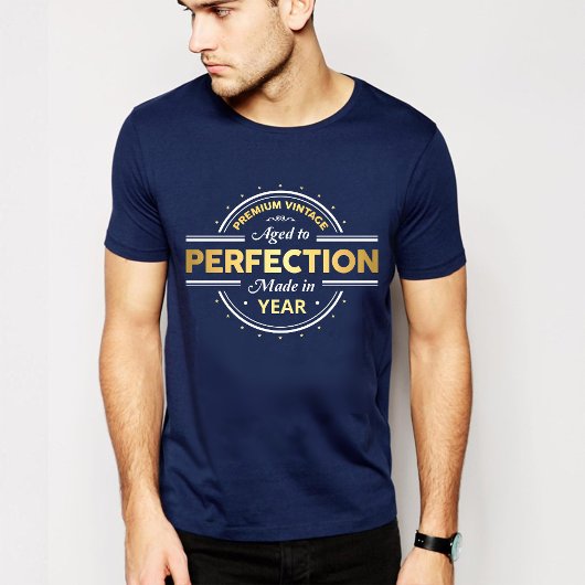 Gejaarde tot perfecte geboorte t-shirt