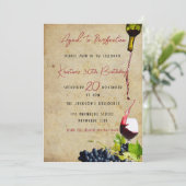 Gejaardenfeest voor perfecte wijn kaart (Staand voorkant)