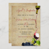 Gejaardenfeest voor perfecte wijn kaart (Voorkant / Achterkant)