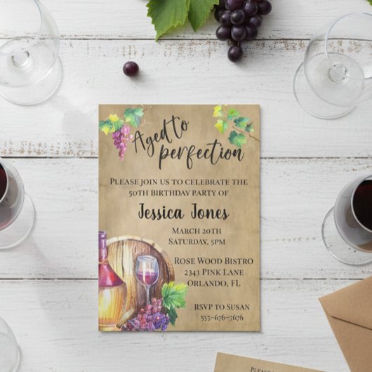 Gejaardenfeest voor perfecte wijn kaart