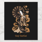 Geji GaiGai Wijn Etiket (Enkel label)