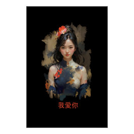 Geji - Ich liebe dich 我愛你 Perfect Poster