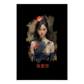 Geji - Ich liebe dich 我愛你 Perfect Poster