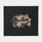 Geji Portrait Fleece Deken (Voorkant (Horizontaal))