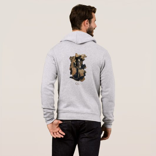 Geji Portrait Hoodie (Achterkant volledig)