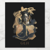 Geji Portrait Wijn Etiket (Enkel label)
