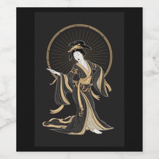 Geji Xue Susu Wijn Etiket (Enkel label)