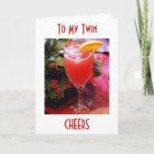 GEJUICH EN LIEFDE ***TWEELING** DEZE KERST FEESTDAGEN KAART (Voorkant)