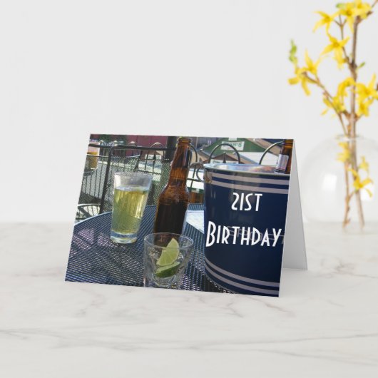 GEJUICH - JE BENT 21 KAART (Gele Bloem)