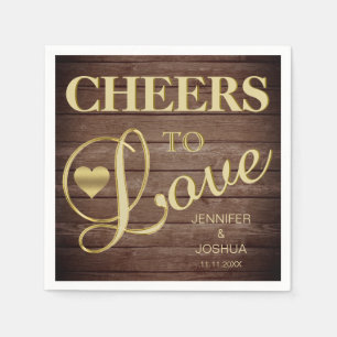 GEJUICH OM TE HOUDEN van rustieke Barnwood hart go Servet