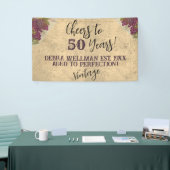  gejuich voor 50 jaar Custom Wine Thema Spandoek (Beurs)