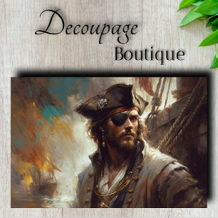 Gejuwelen Piraat Kapitein Decoupage Tissuepapier