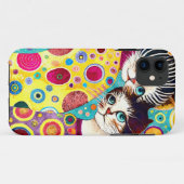 Gek Abstract Cool Cats Case-Mate iPhone Case (Achterkant (horizontaal))