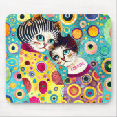 Gek Abstract Cool Cats Muismat (Voorkant)