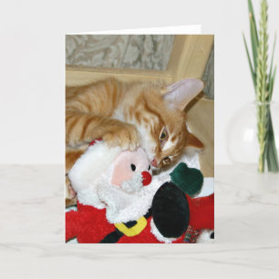 Gek bij Kerstman Feestdagen Kaart