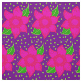 Gek bloemmotief stof