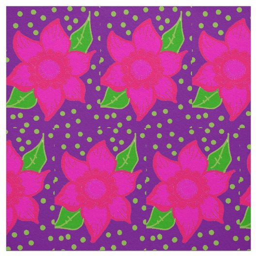 Gek bloemmotief stof (Swatch)