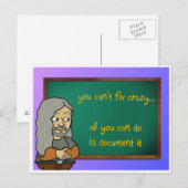 gek briefkaart (Voorkant / Achterkant)