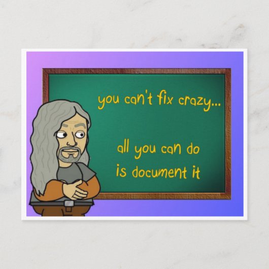 gek briefkaart (Voorkant)