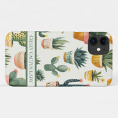 "Gek cactus dame! tekst op een cactus ontwerp Case-Mate iPhone Case (Achterkant (horizontaal))