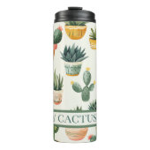 "Gek cactus dame! tekst op een cactus ontwerp Thermosbeker (Voorkant)