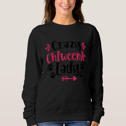 Gek Chiweenie Lady Hond Dier Chiweenie Trui (Voorkant)