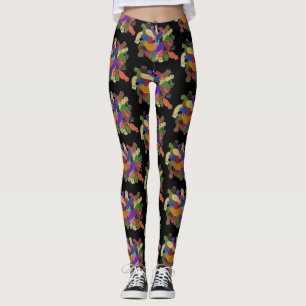 Gek Cross Eyed Planarian Worm All Over Print Leggings