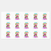 Gek, dankbaar en dankbaar labels (Vel)