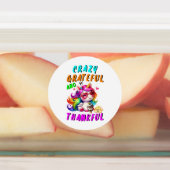 Gek, dankbaar en dankbaar labels (Aangebracht)