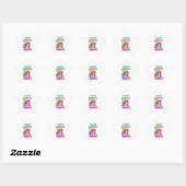 Gek, dankbaar en dankbaar ster sticker (Vel)