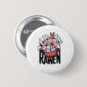 Gek Design van Ramen Noodle Zombie Ronde Button 5,7 Cm (Voorkant /achterkant)